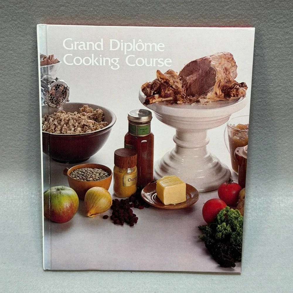 Vintage 1972 Grand Diplôme Cooking Course Vols 17-20 HC Cookbook Gourmet Recipes